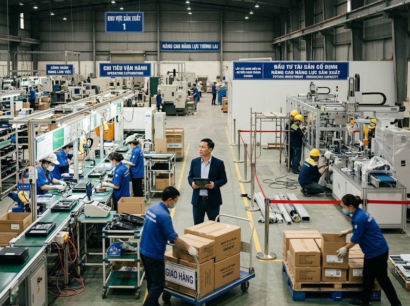 Đầu tư và chi tiêu doanh nghiệp khác nhau về mục đích và giá trị